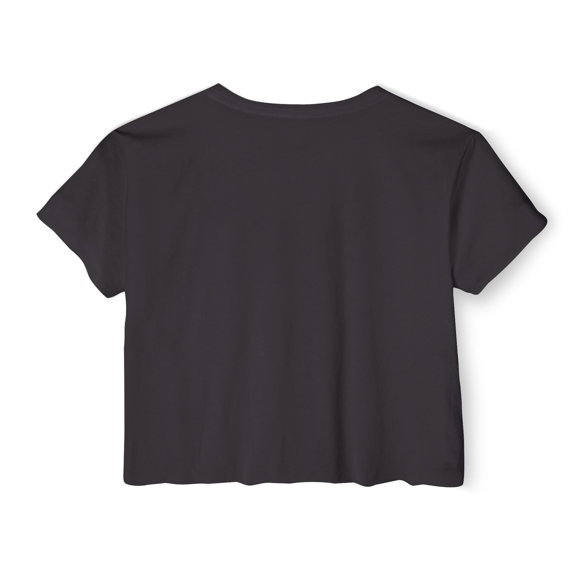 Horror Diva in White Font Gothic Festival Crop Top