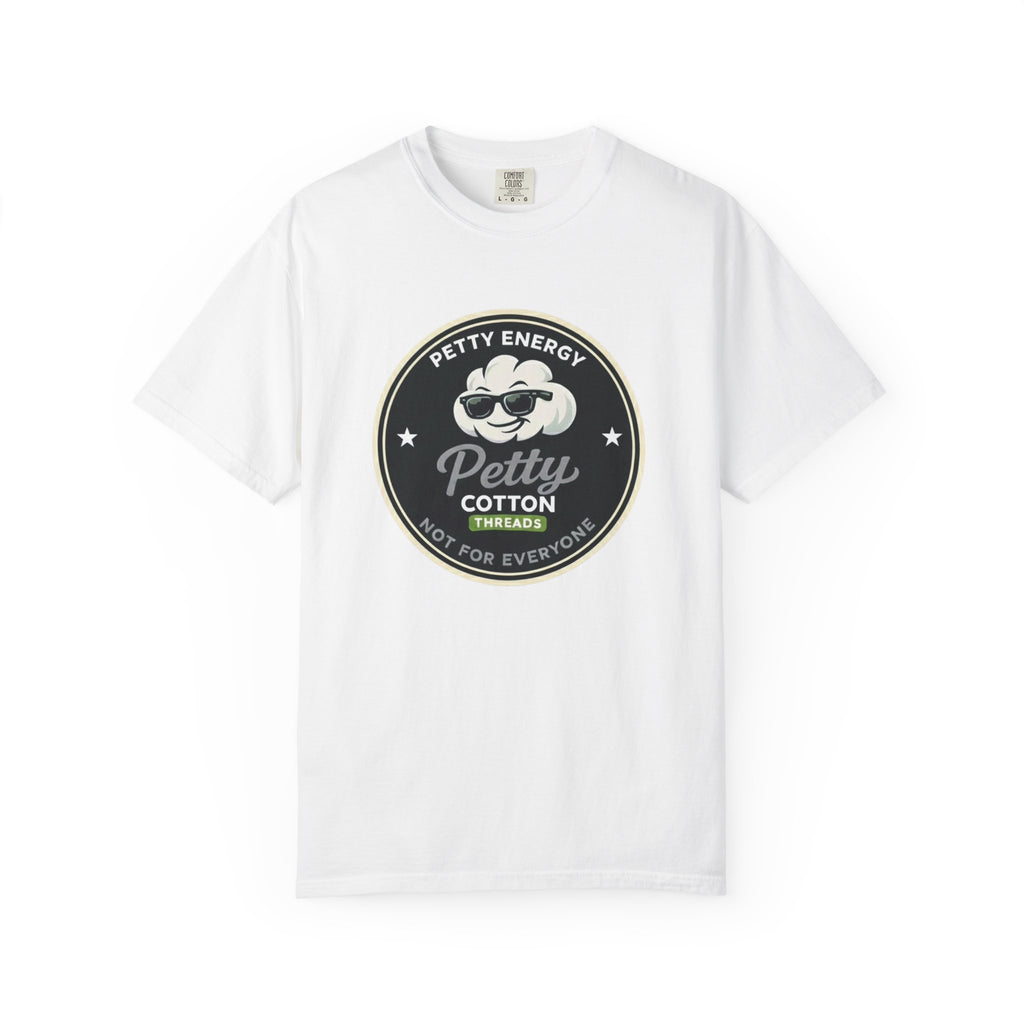 Petty Energy Graphic Front logo -T-Shirt — "Petty Cotton" Retro Badge Tee