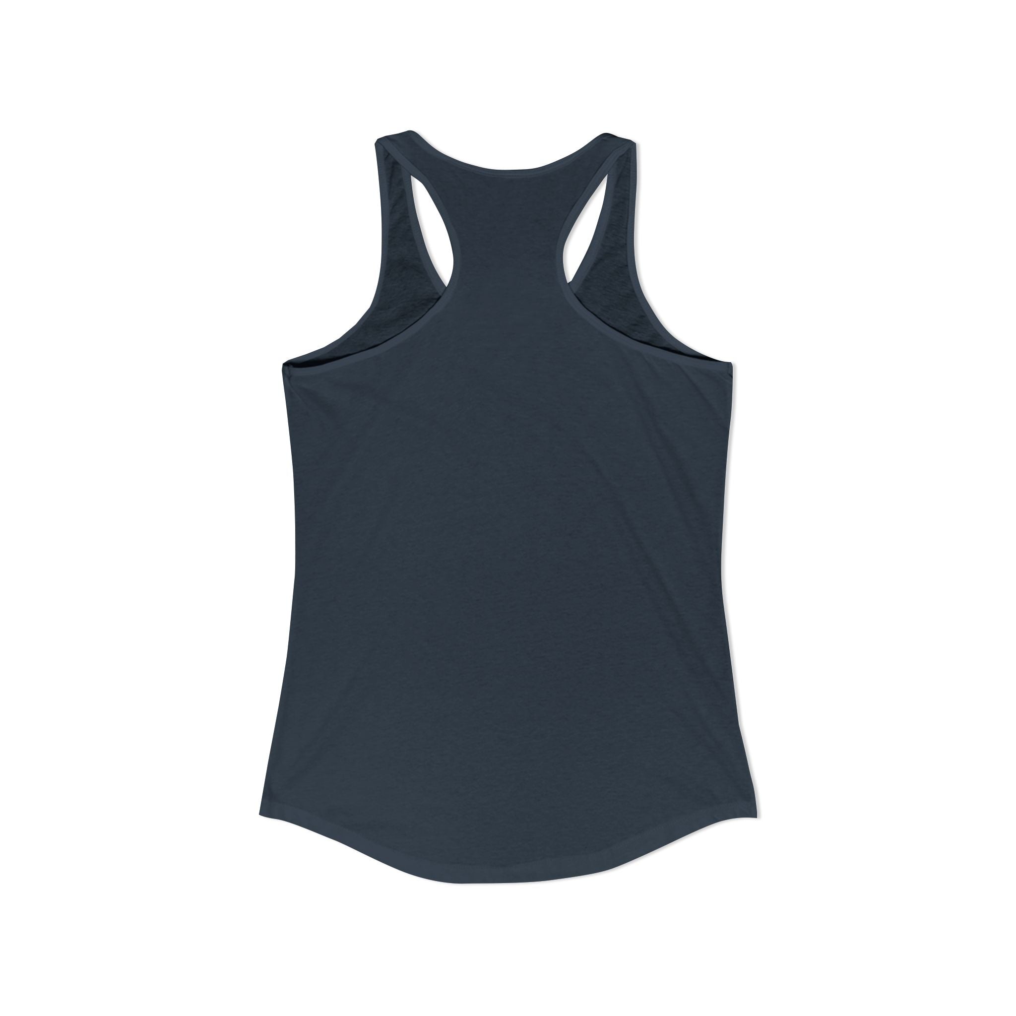 Cat Lady  In white font Women's Ideal Racerback Tank