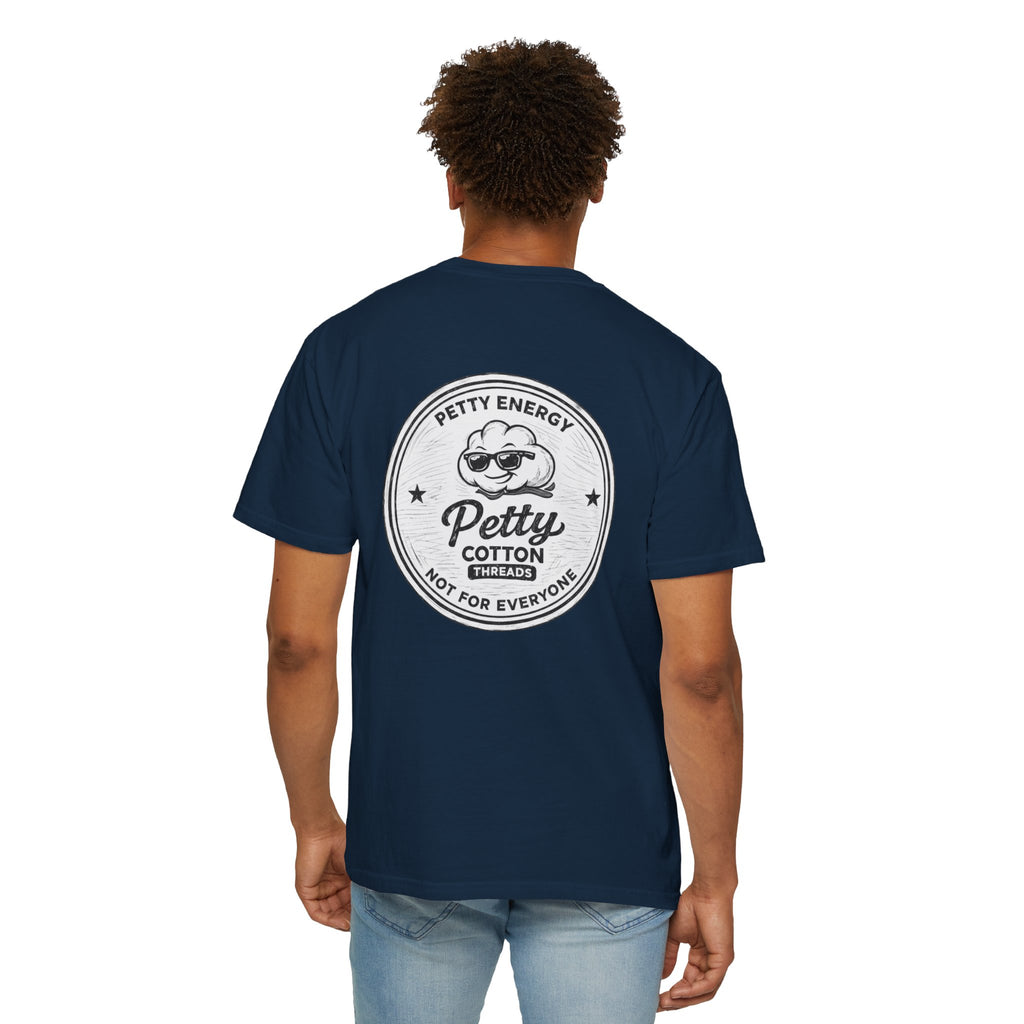 Petty Energy Graphic T-Shirt — 'Petty Cotton Threads' Vintage Badge