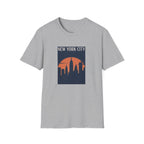 New York City Skyline T-Shirt — Retro Sunset NYC Graphic Tee