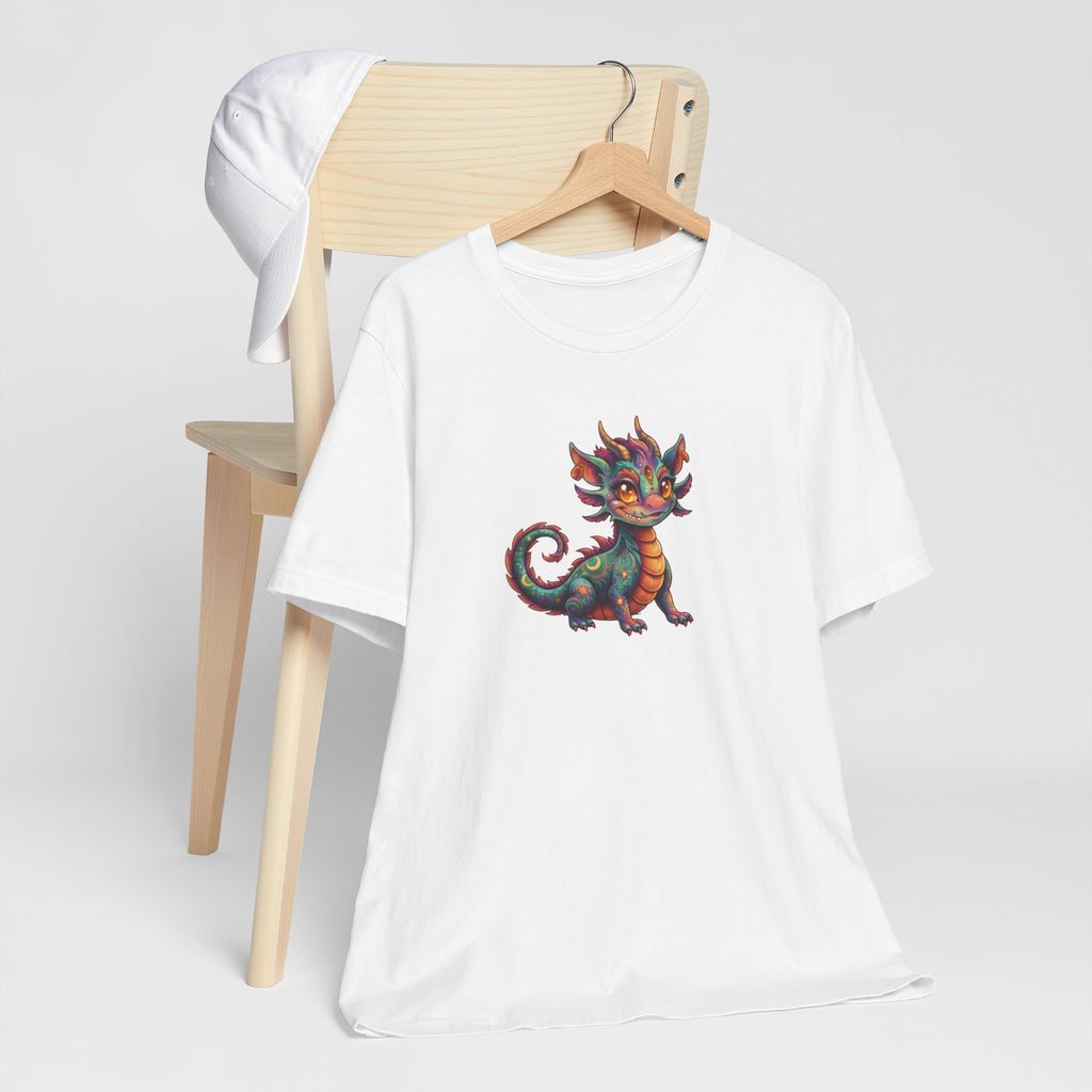 Cute Colorful Dragon T‑Shirt — Whimsical Fantasy Baby Dragon Tee