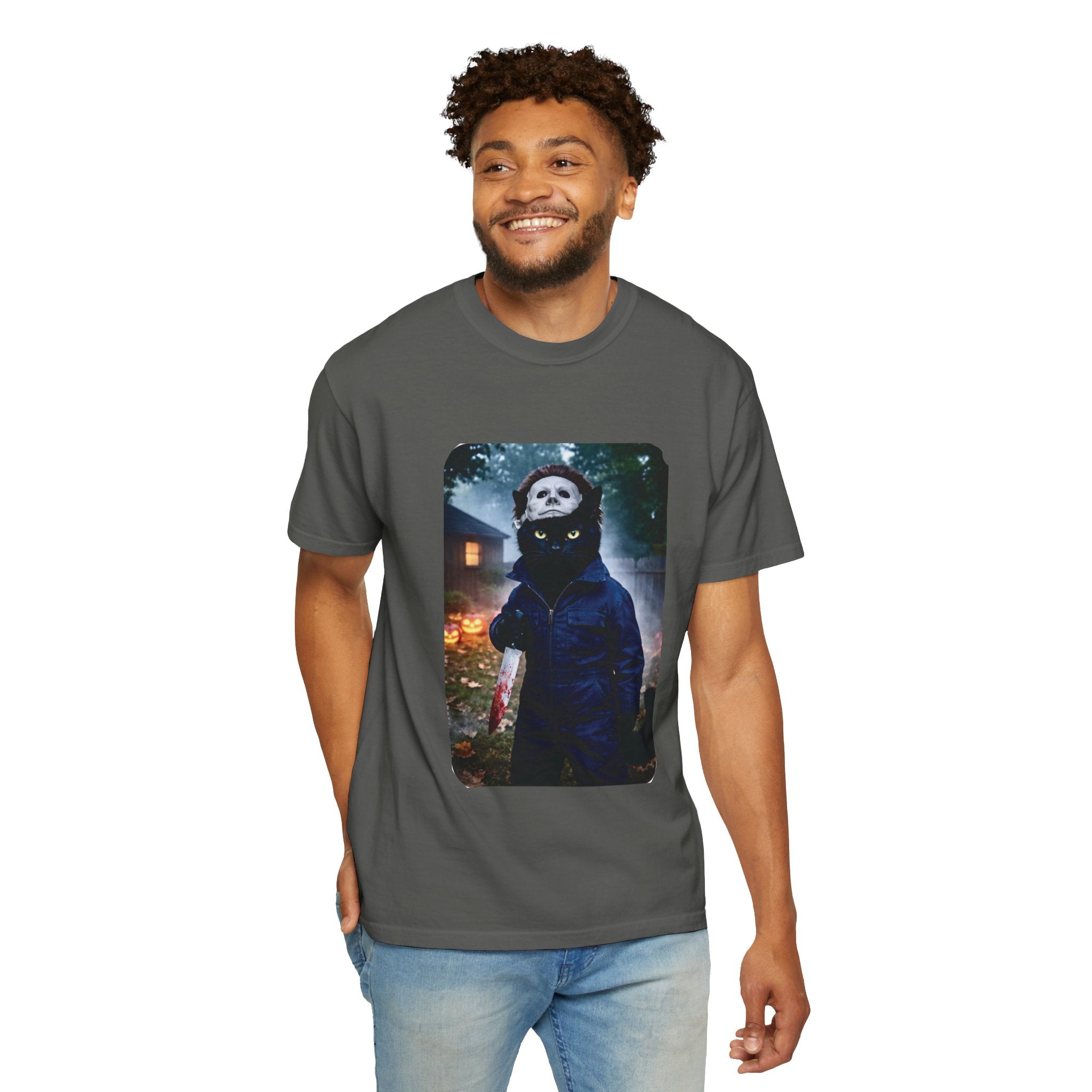 Kitten Myers Halloween T-Shirt — Horror Movie Graphic Tee