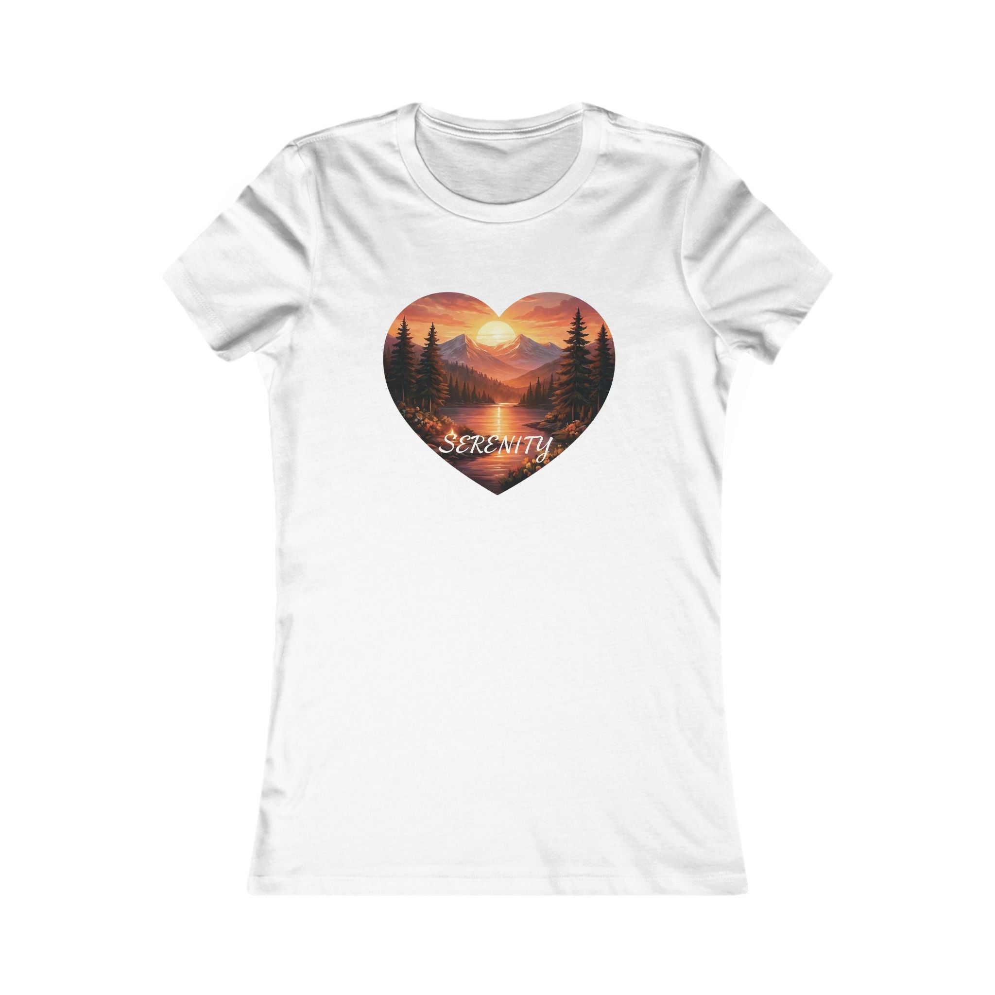 Women's Tee - Sunset Serenity Nature Graphic