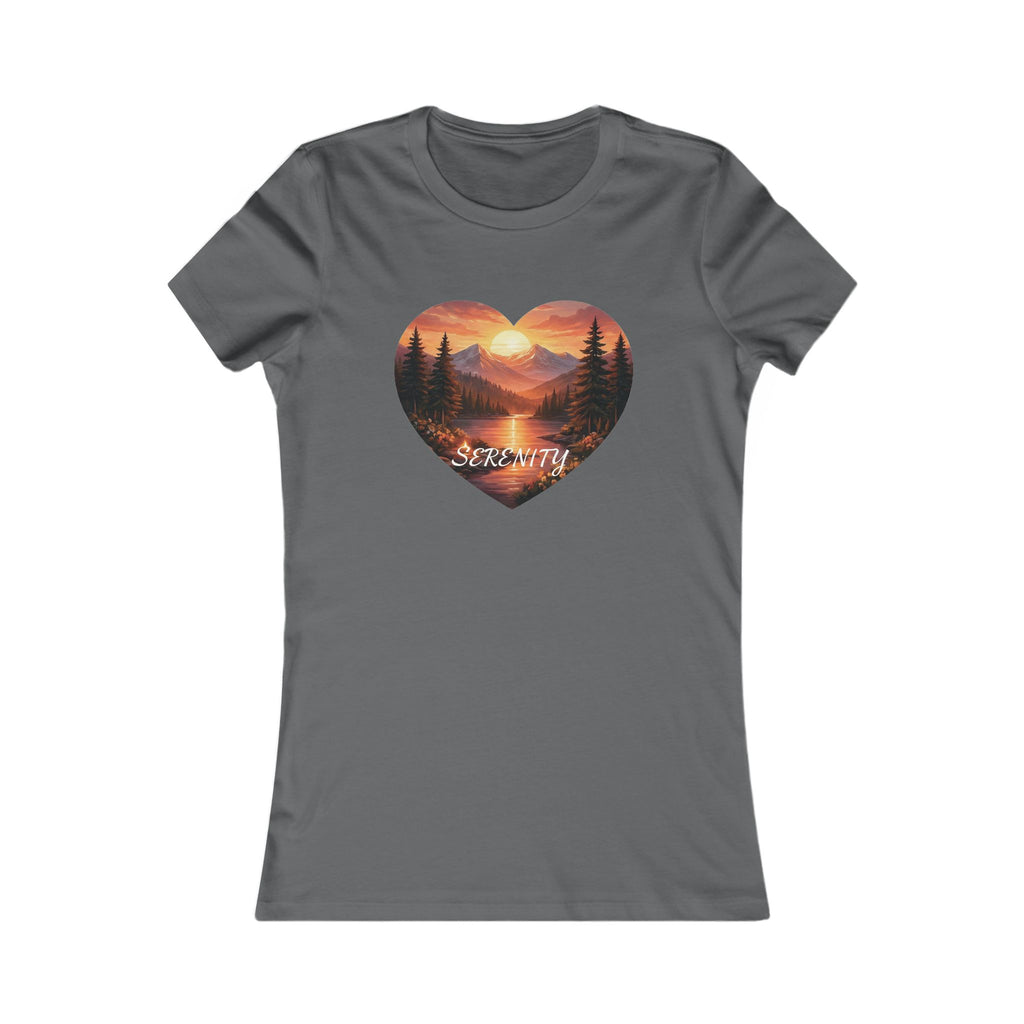 Women's Tee - Sunset Serenity Nature Graphic