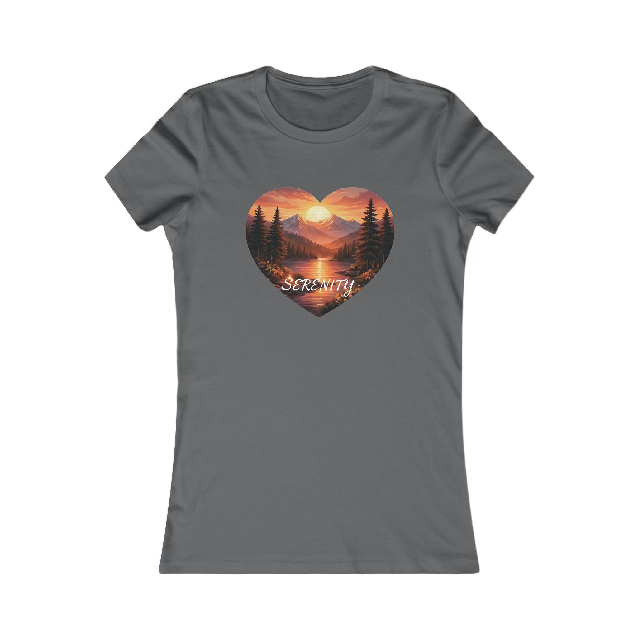 Women's Tee - Sunset Serenity Nature Graphic