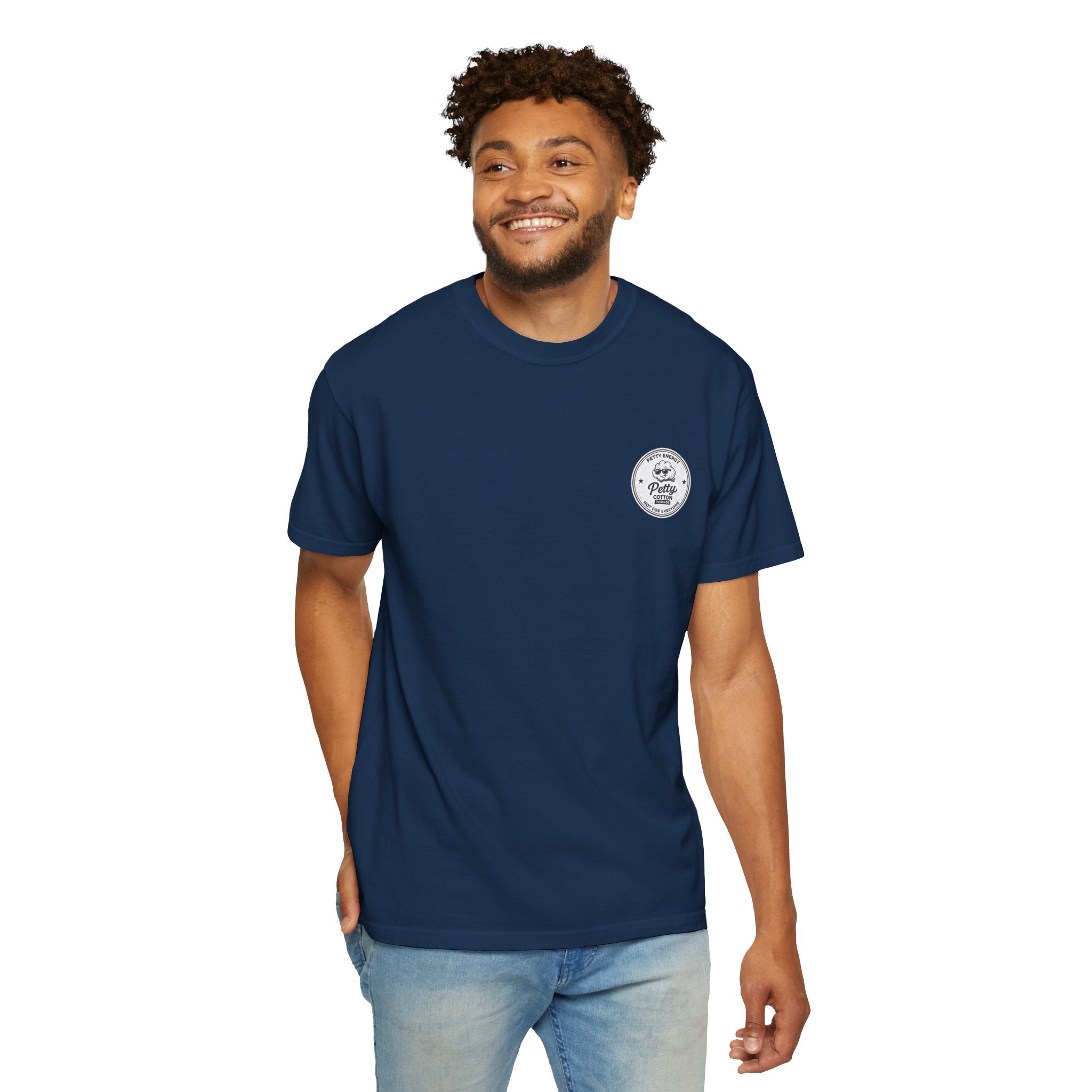 Petty Energy Graphic T-Shirt — 'Petty Cotton Threads' Vintage Badge