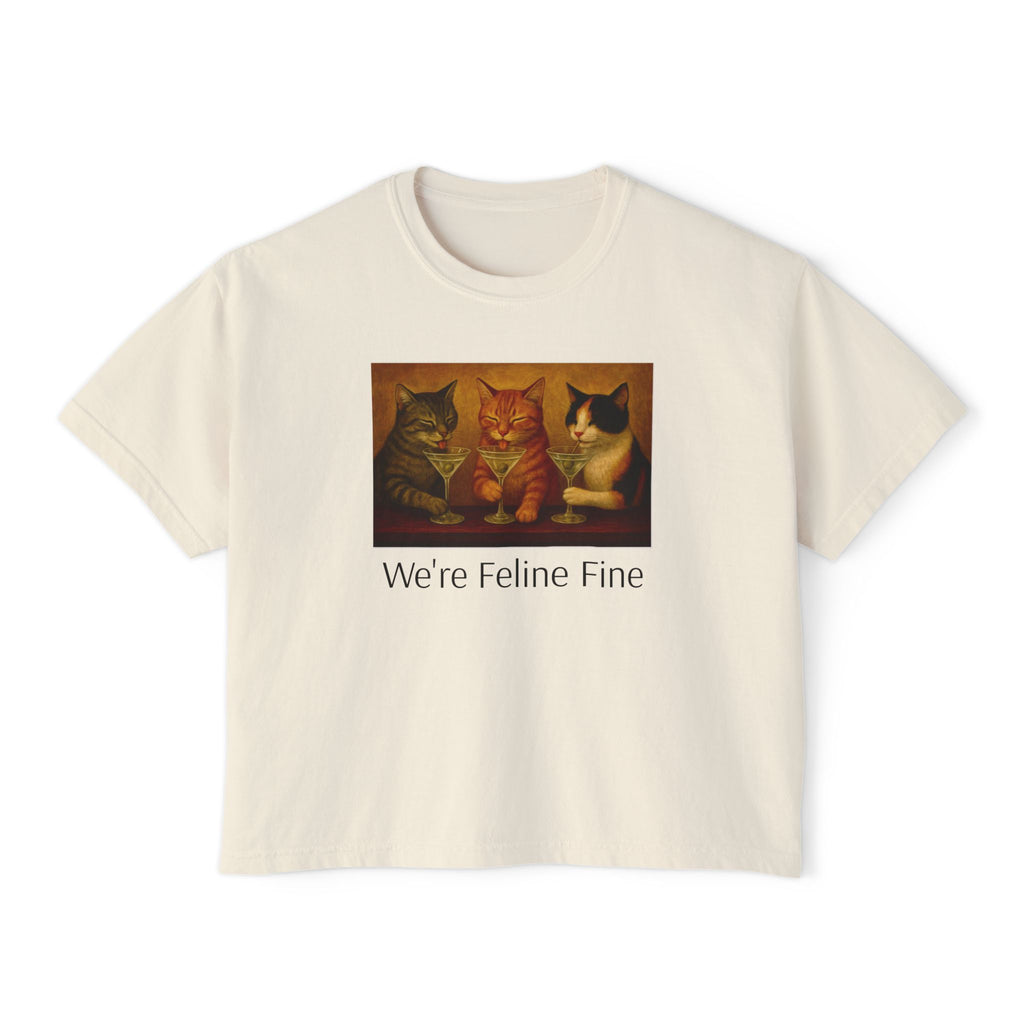 We’re Feline Fine Women's Boxy Tee
