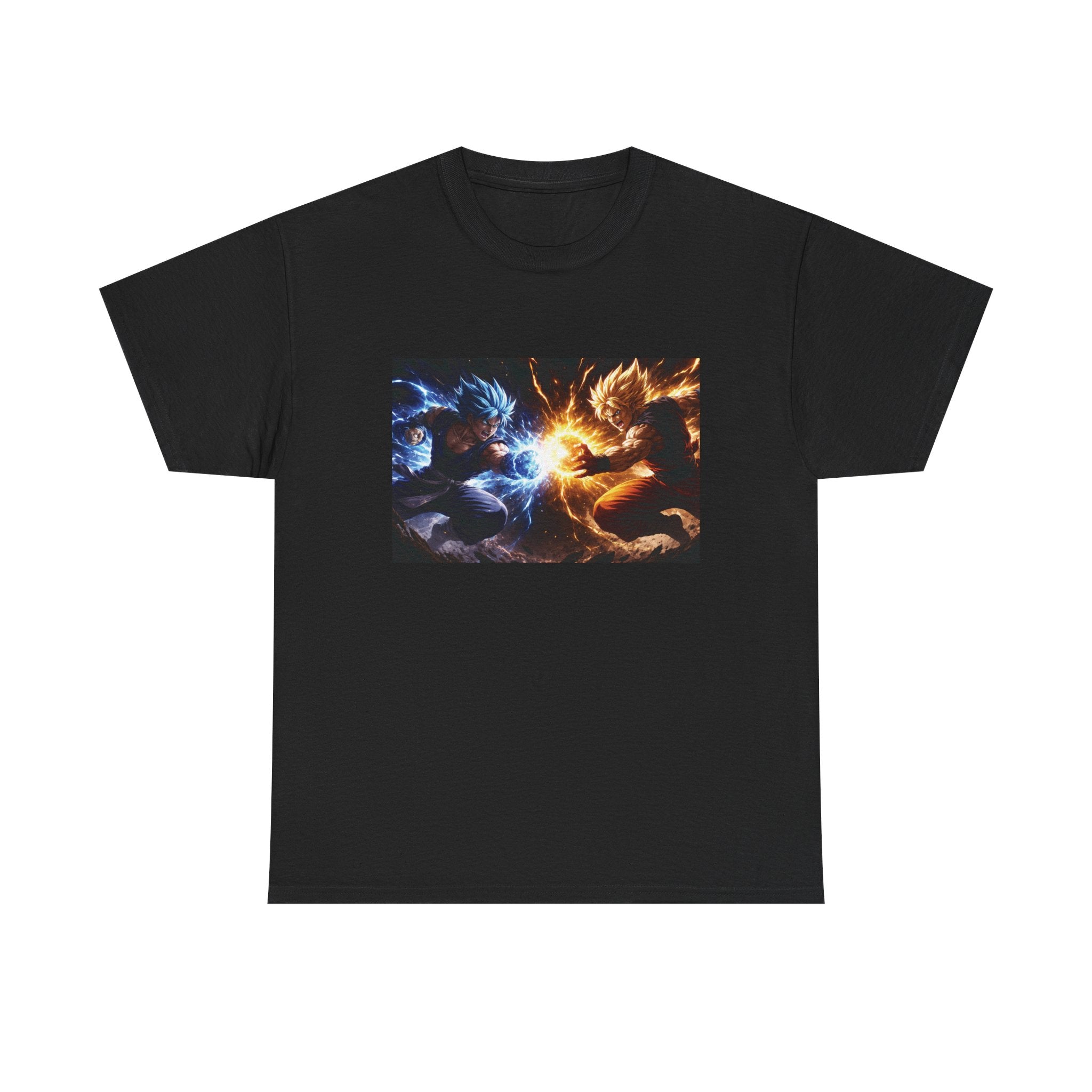 T-Shirt — Fire vs Ice Dragon Battle Graphic Tee