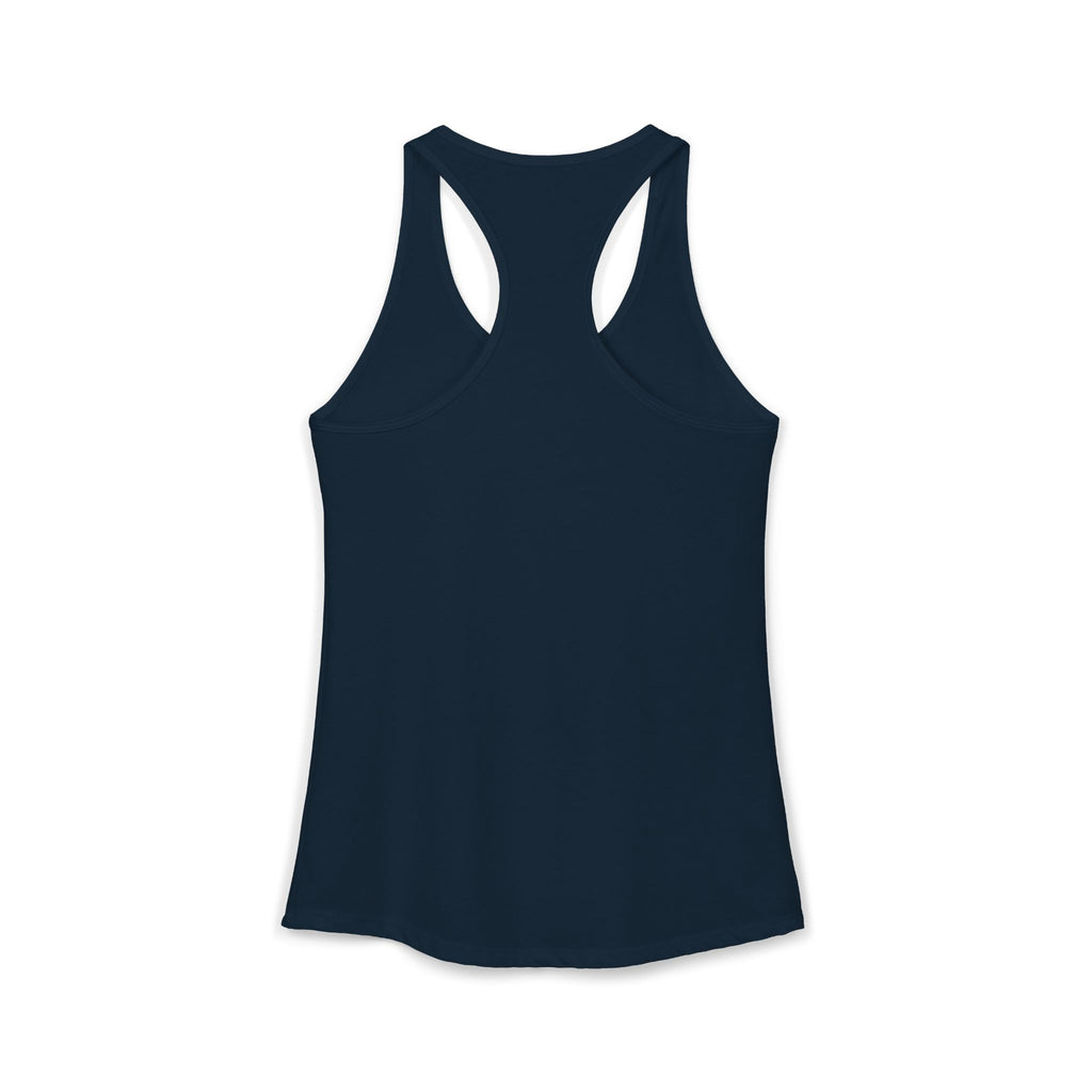 Cat Lady  In white font Women's Ideal Racerback Tank