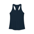 Cat Lady  In white font Women's Ideal Racerback Tank