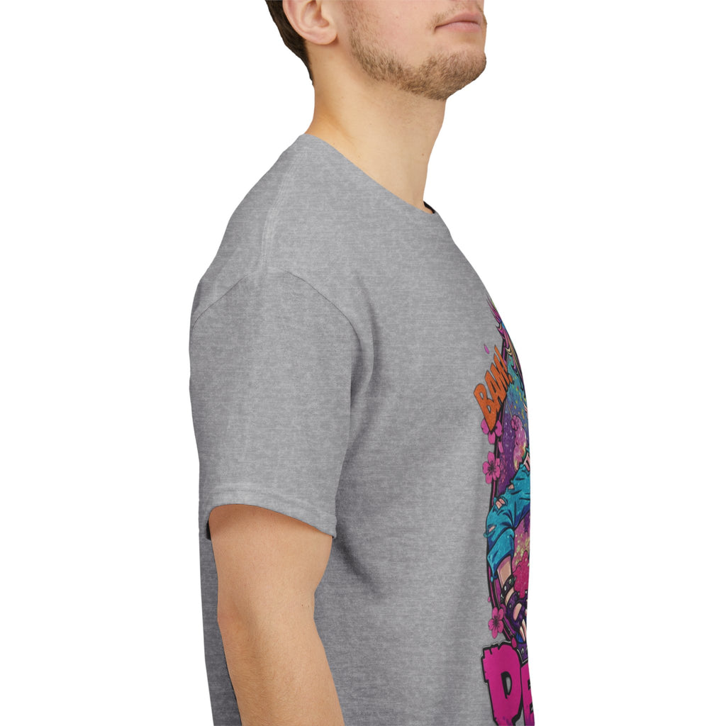 Petty Cotton Graphic Tee — Colorful Punk Anime-Inspired Design