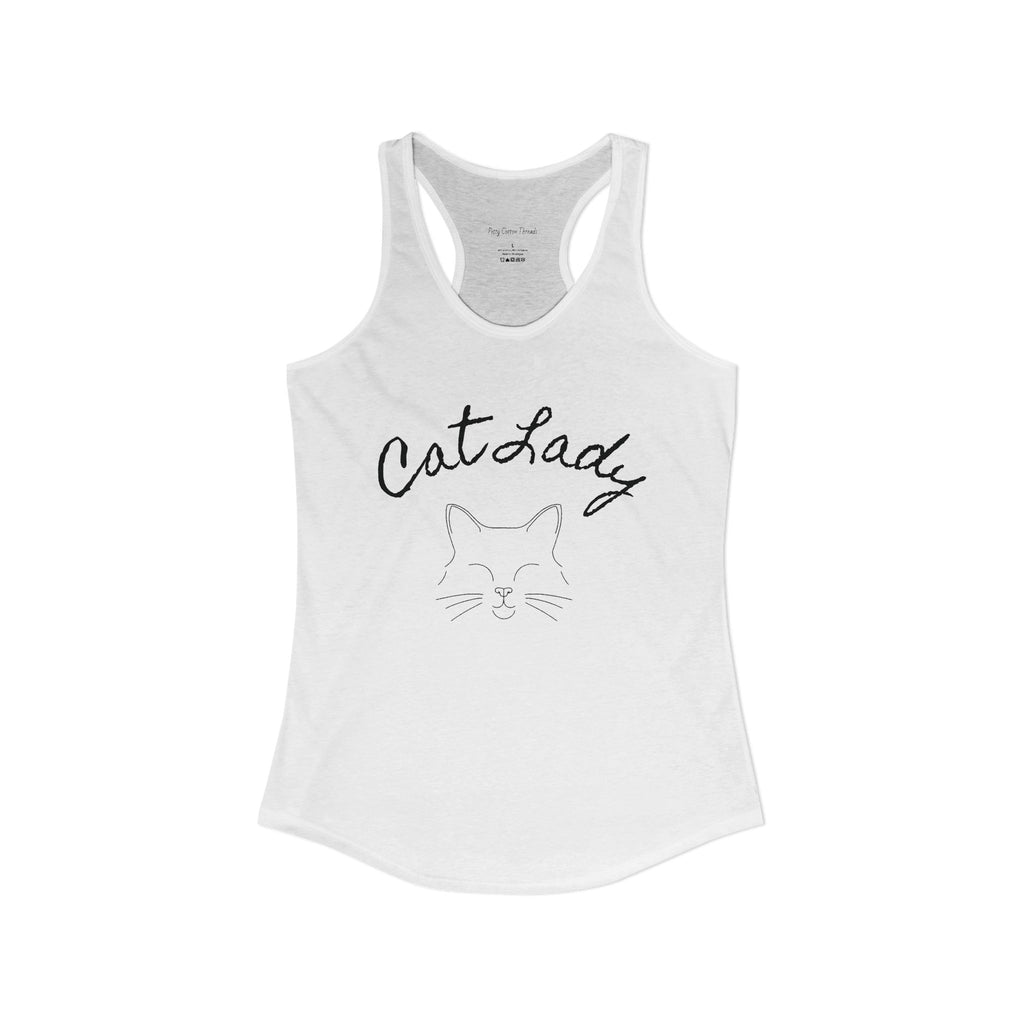Cat Lady Women's Ideal Racerback Tank