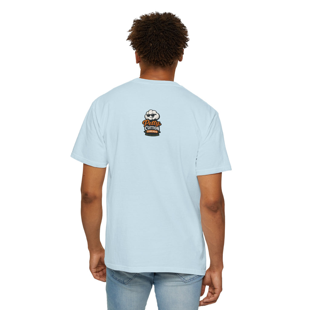Ask Me Why I'm Petty T-Shirt — Funny Statement Tee with Cotton Logo (Back)