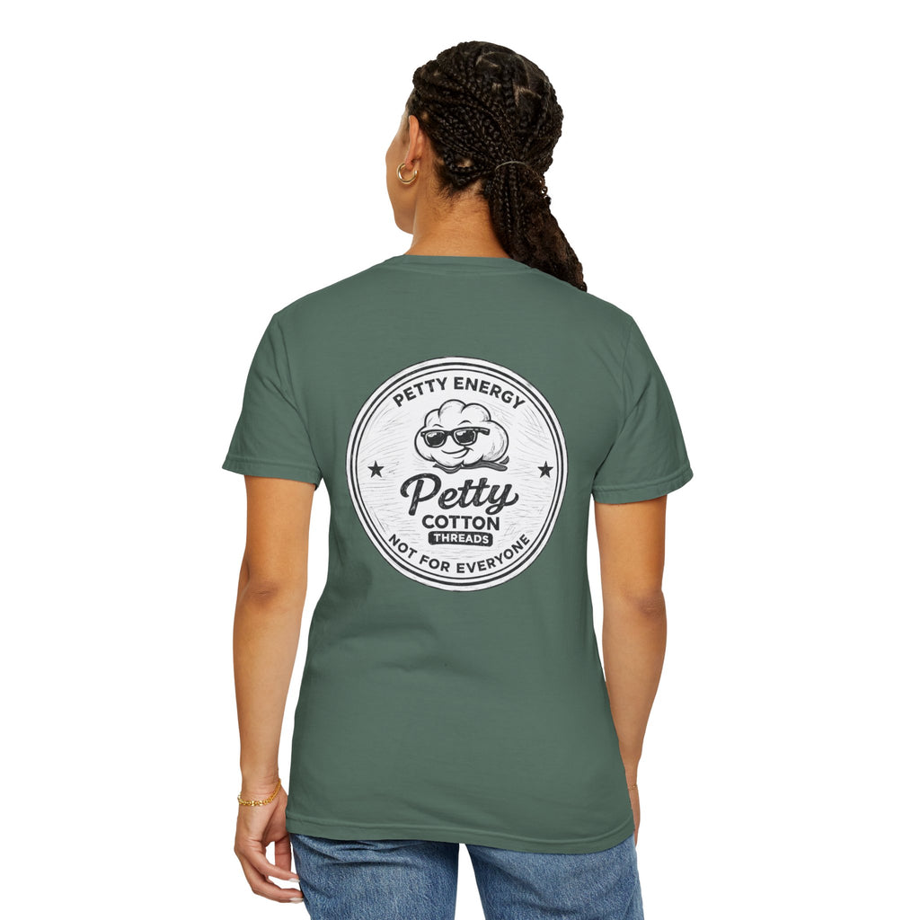 Petty Energy Graphic T-Shirt — 'Petty Cotton Threads' Vintage Badge