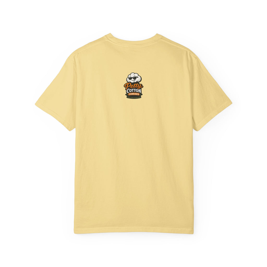 Ask Me Why I'm Petty T-Shirt — Funny Statement Tee with Cotton Logo (Back)