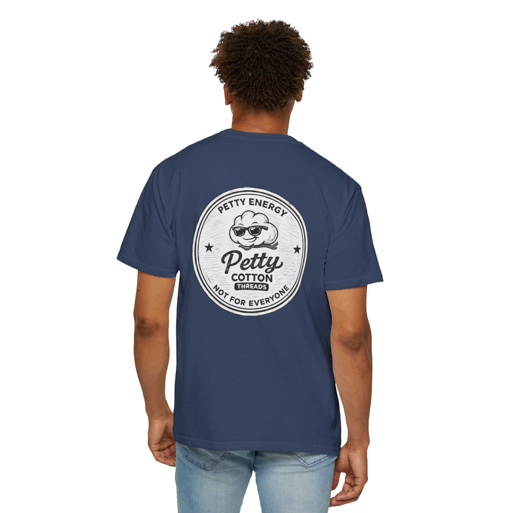 Petty Energy Graphic T-Shirt — 'Petty Cotton Threads' Vintage Badge