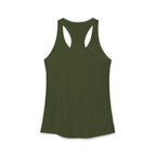 Cat Lady  In white font Women's Ideal Racerback Tank
