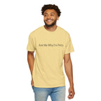 Ask Me Why I'm Petty T-Shirt — Funny Statement Tee with Cotton Logo (Back)
