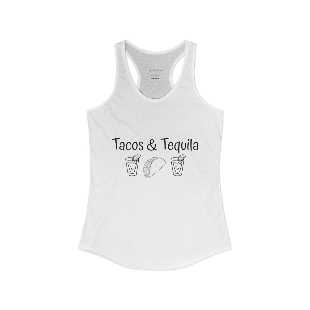 Tacos and Tequila Women's Ideal Racerback Tank