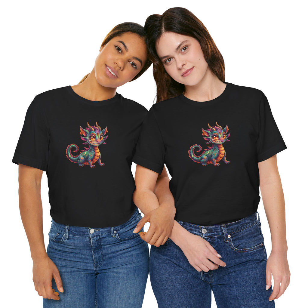 Cute Colorful Dragon T‑Shirt — Whimsical Fantasy Baby Dragon Tee