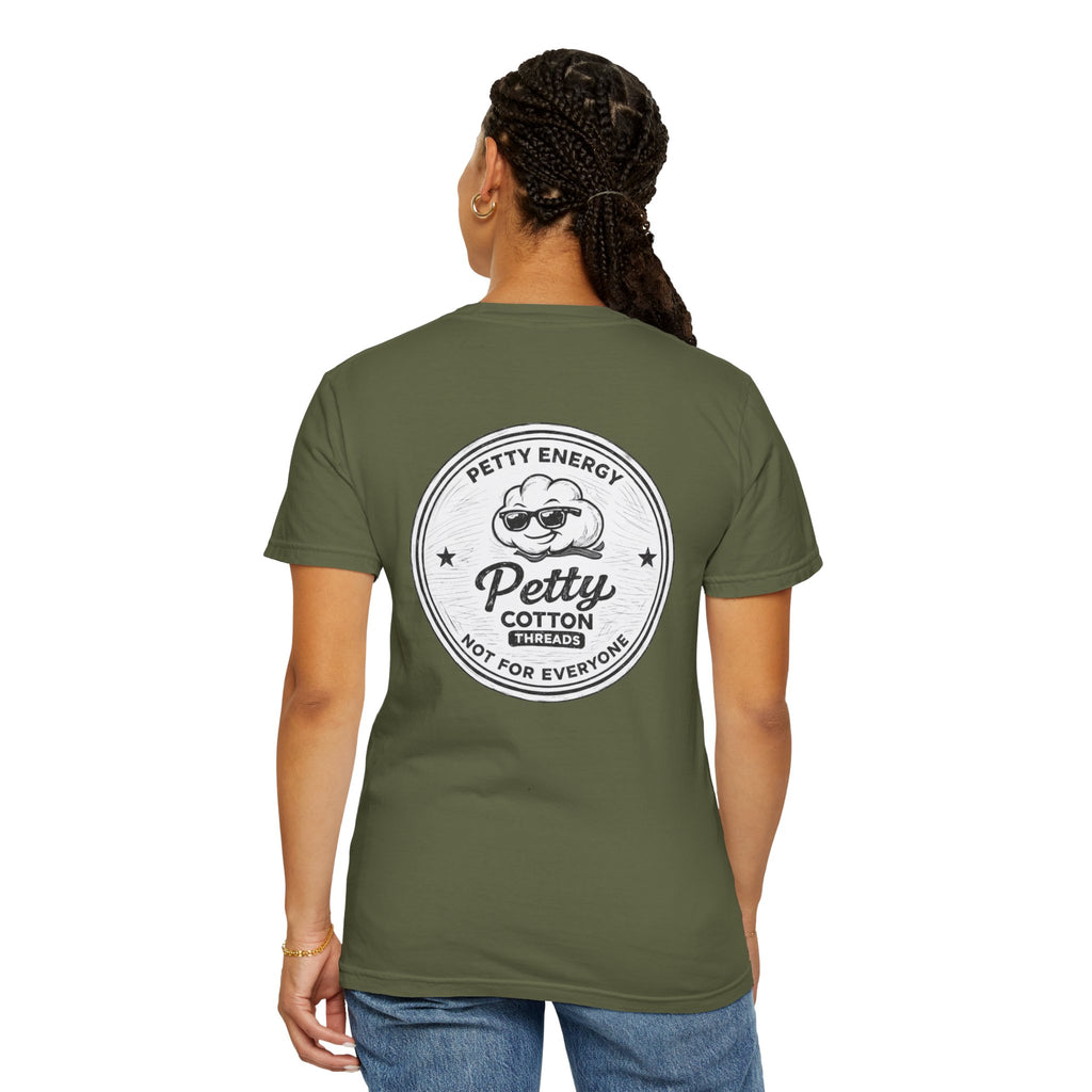 Petty Energy Graphic T-Shirt — 'Petty Cotton Threads' Vintage Badge