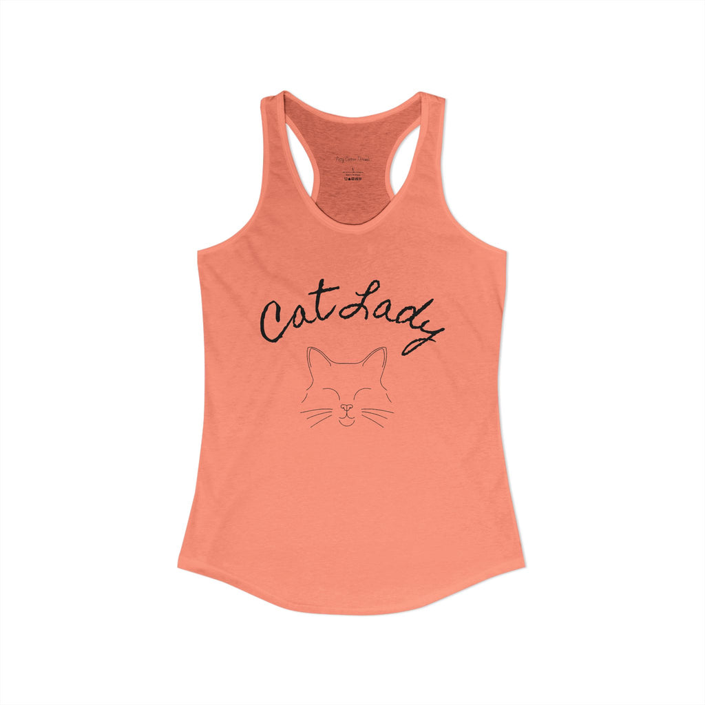 Cat Lady Women's Ideal Racerback Tank