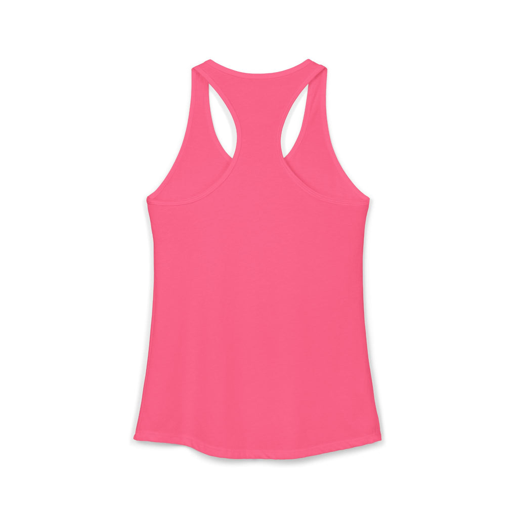 Cat Lady  In white font Women's Ideal Racerback Tank