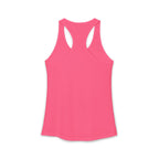 Cat Lady  In white font Women's Ideal Racerback Tank