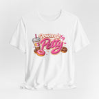 Powered by Petty T-Shirt — Donut & Coffee Funny Graphic Tee
