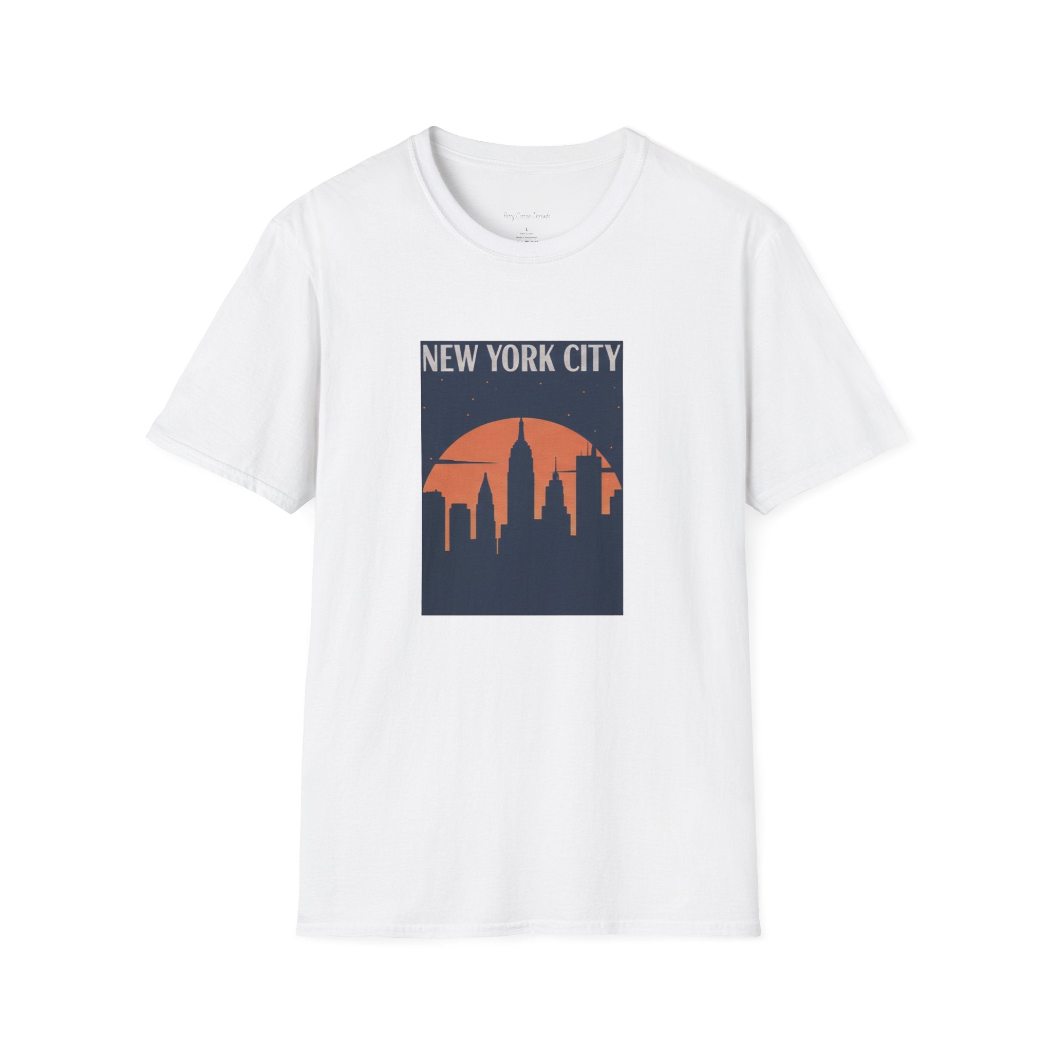 New York City Skyline T-Shirt — Retro Sunset NYC Graphic Tee