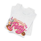 Powered by Petty T-Shirt — Donut & Coffee Funny Graphic Tee