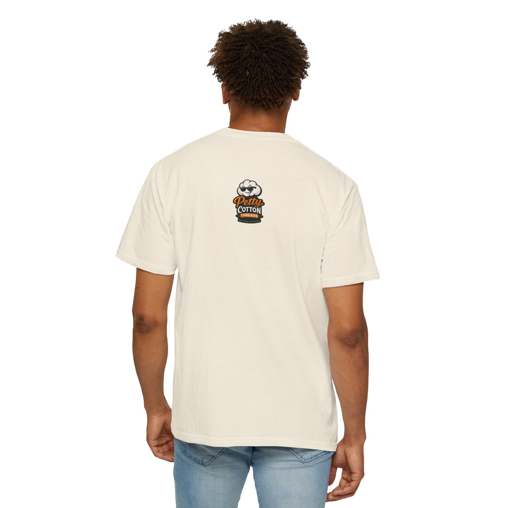 Ask Me Why I'm Petty T-Shirt — Funny Statement Tee with Cotton Logo (Back)