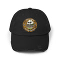 Petty Cotton Distressed Cap — Leopard Patch Dad Hat
