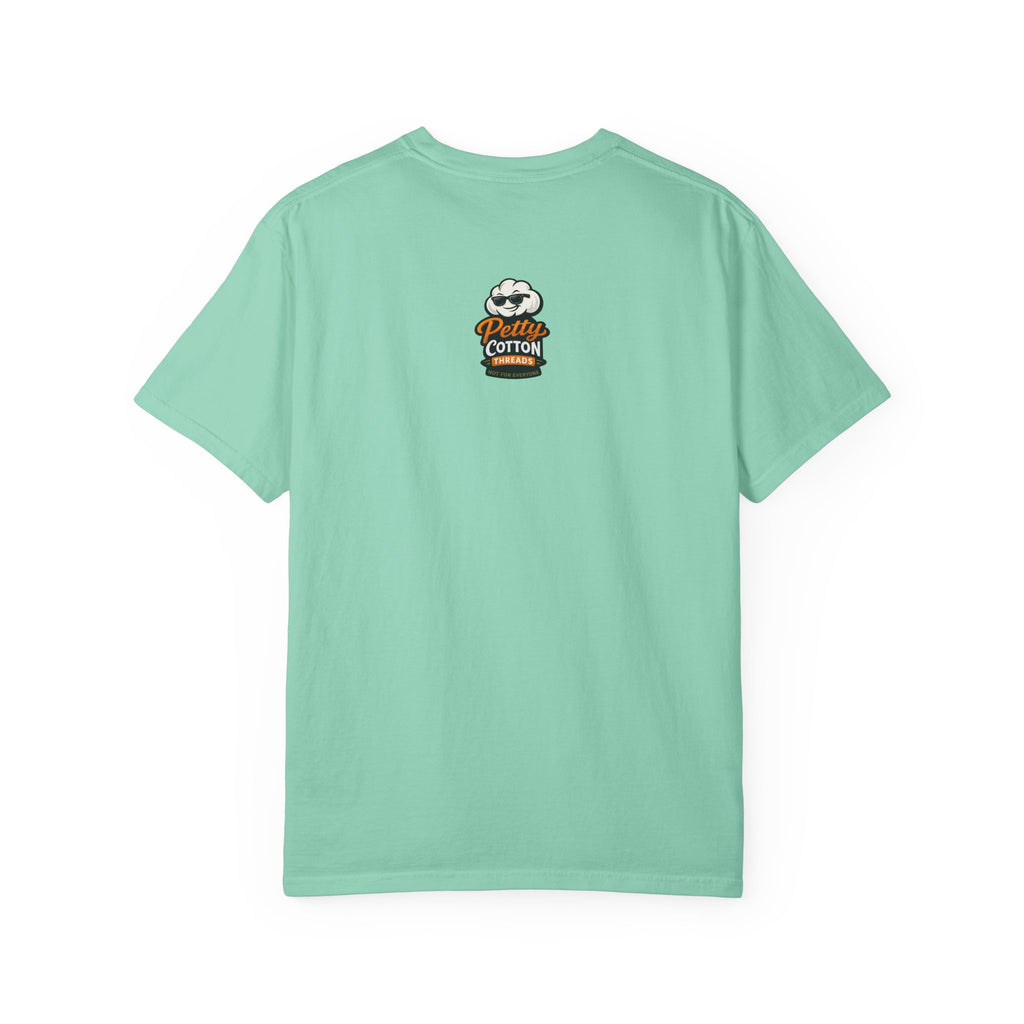 Ask Me Why I'm Petty T-Shirt — Funny Statement Tee with Cotton Logo (Back)