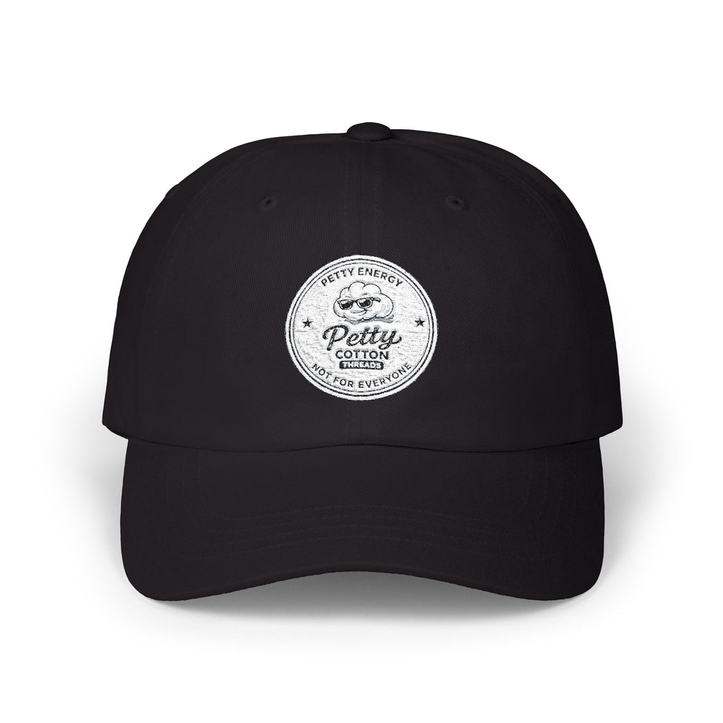 Dad Cap with Vintage 'Petty' Motorcycle Emblem — Classic Biker Baseball Hat
