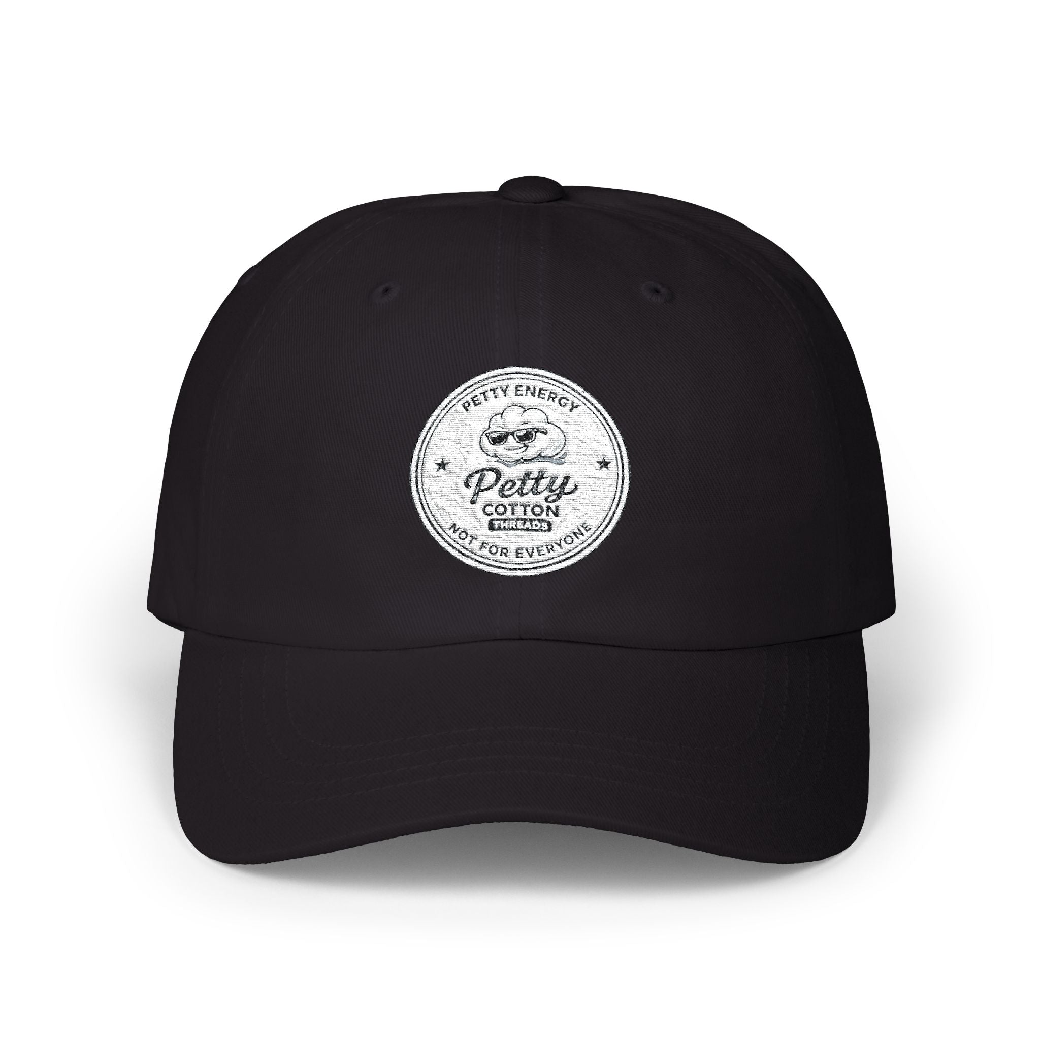 Dad Cap with Vintage 'Petty' Motorcycle Emblem — Classic Biker Baseball Hat