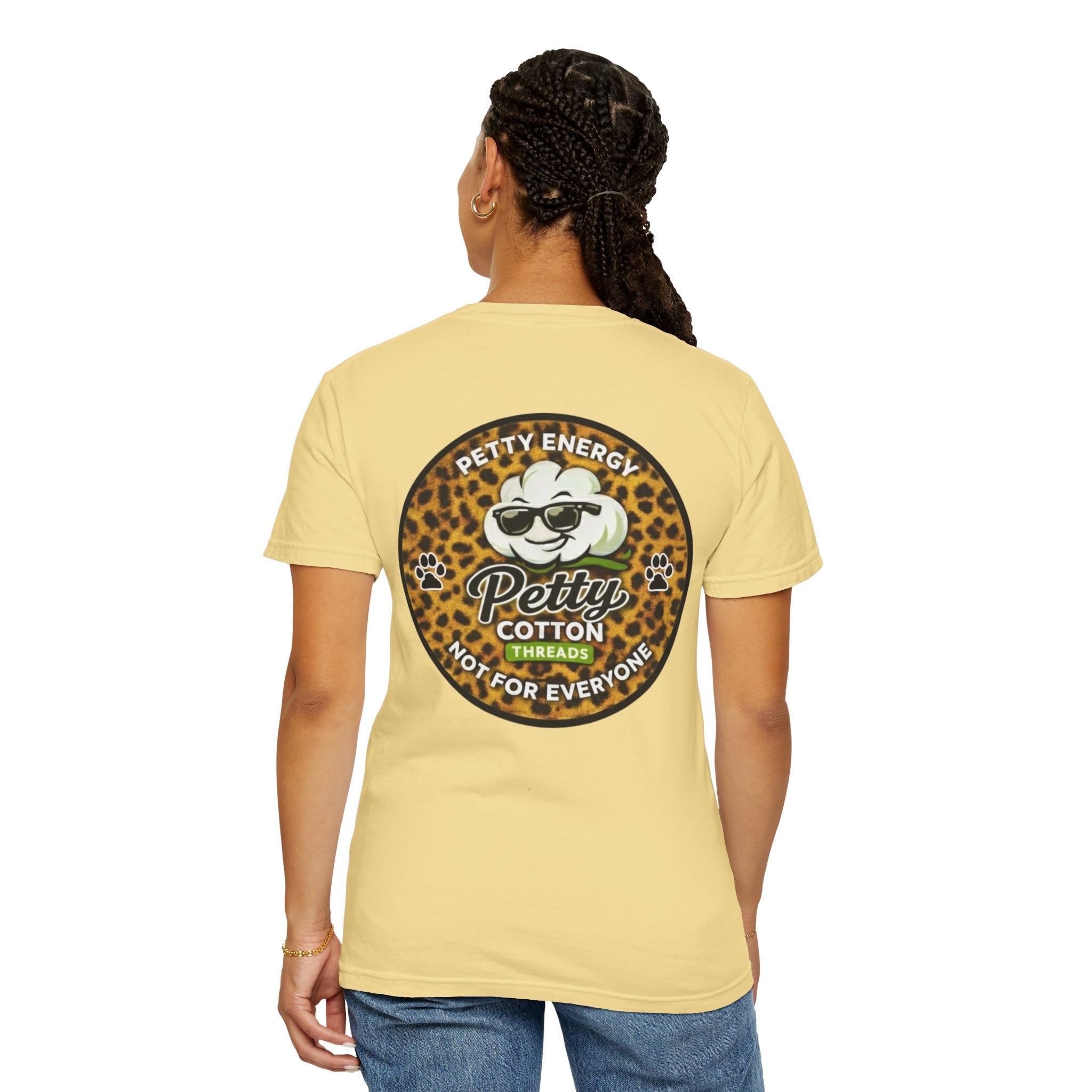 Petty Cotton “Petty Energy” Leopard Patch T-Shirt