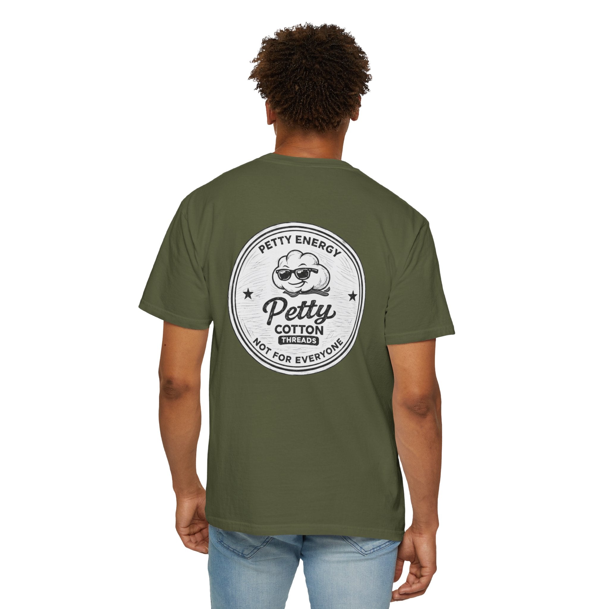 Petty Energy Graphic T-Shirt — 'Petty Cotton Threads' Vintage Badge