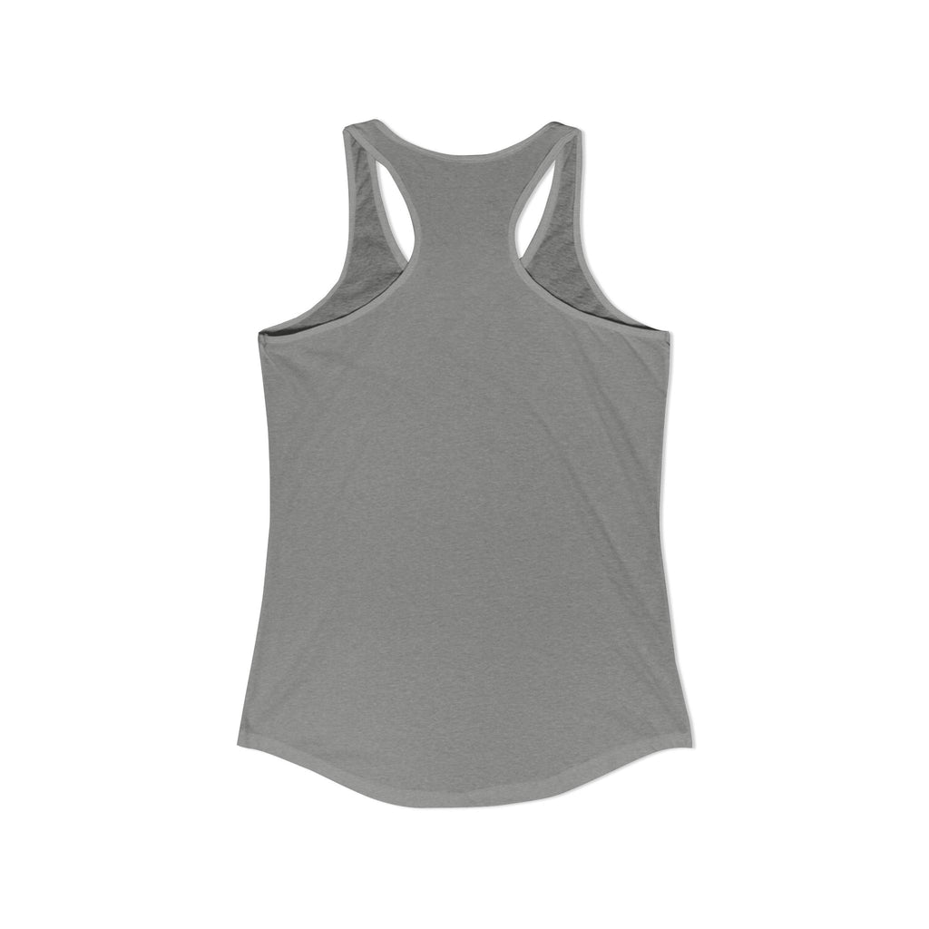 Cat Lady  In white font Women's Ideal Racerback Tank