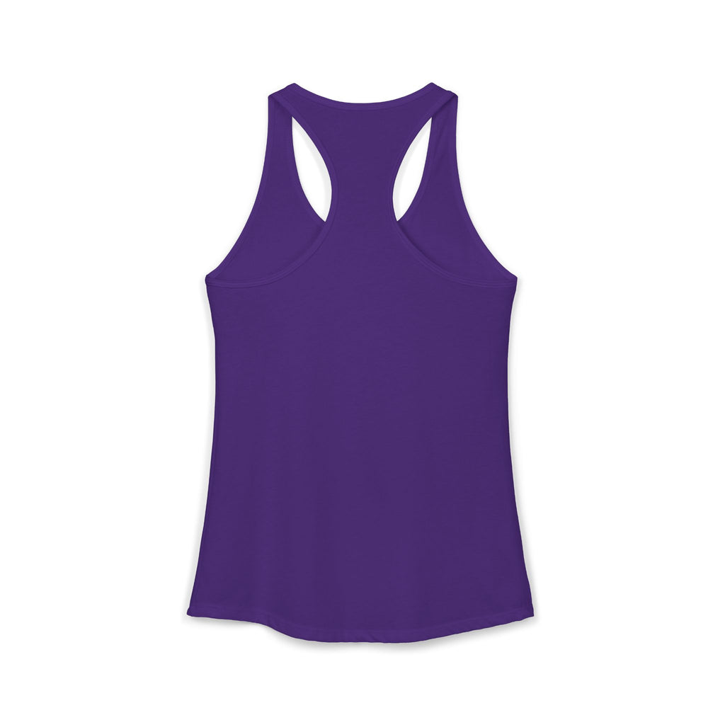 Cat Lady  In white font Women's Ideal Racerback Tank