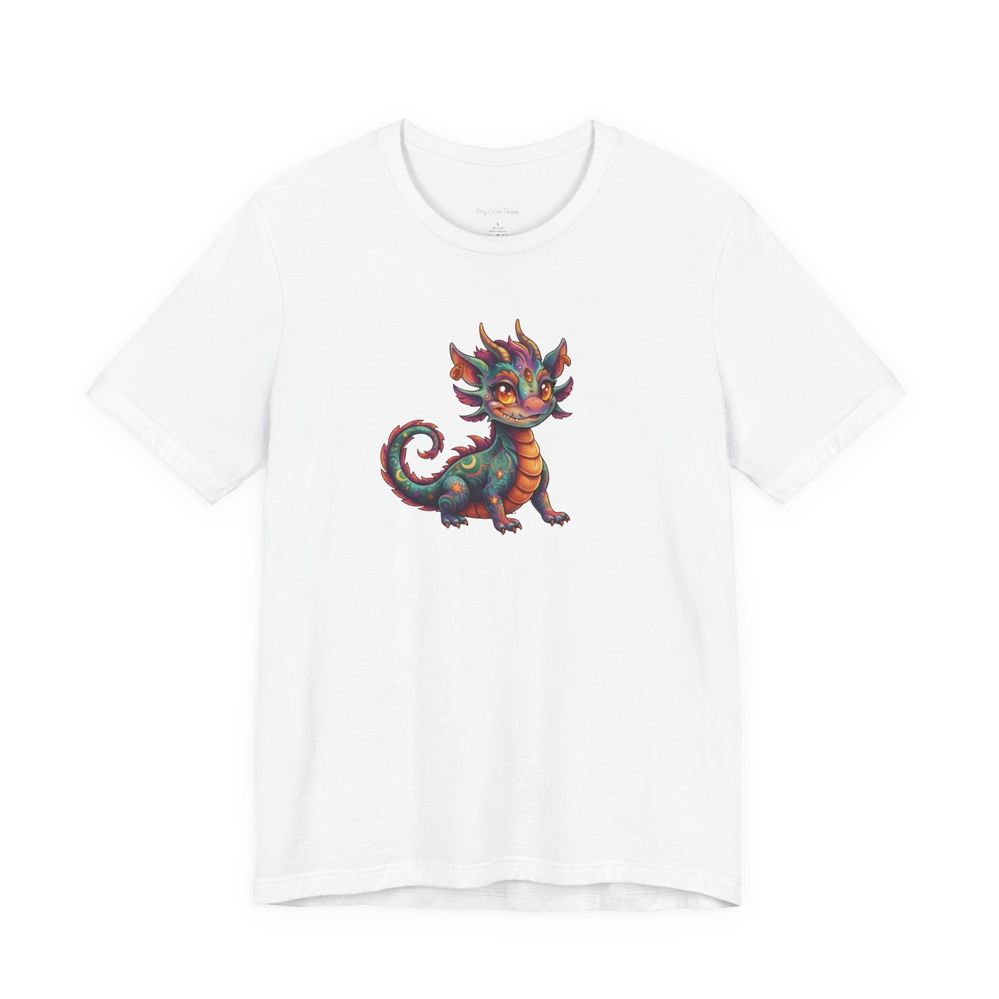Cute Colorful Dragon T‑Shirt — Whimsical Fantasy Baby Dragon Tee