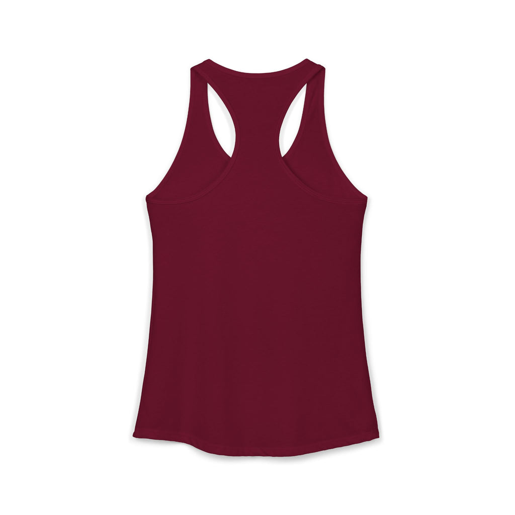 Cat Lady  In white font Women's Ideal Racerback Tank