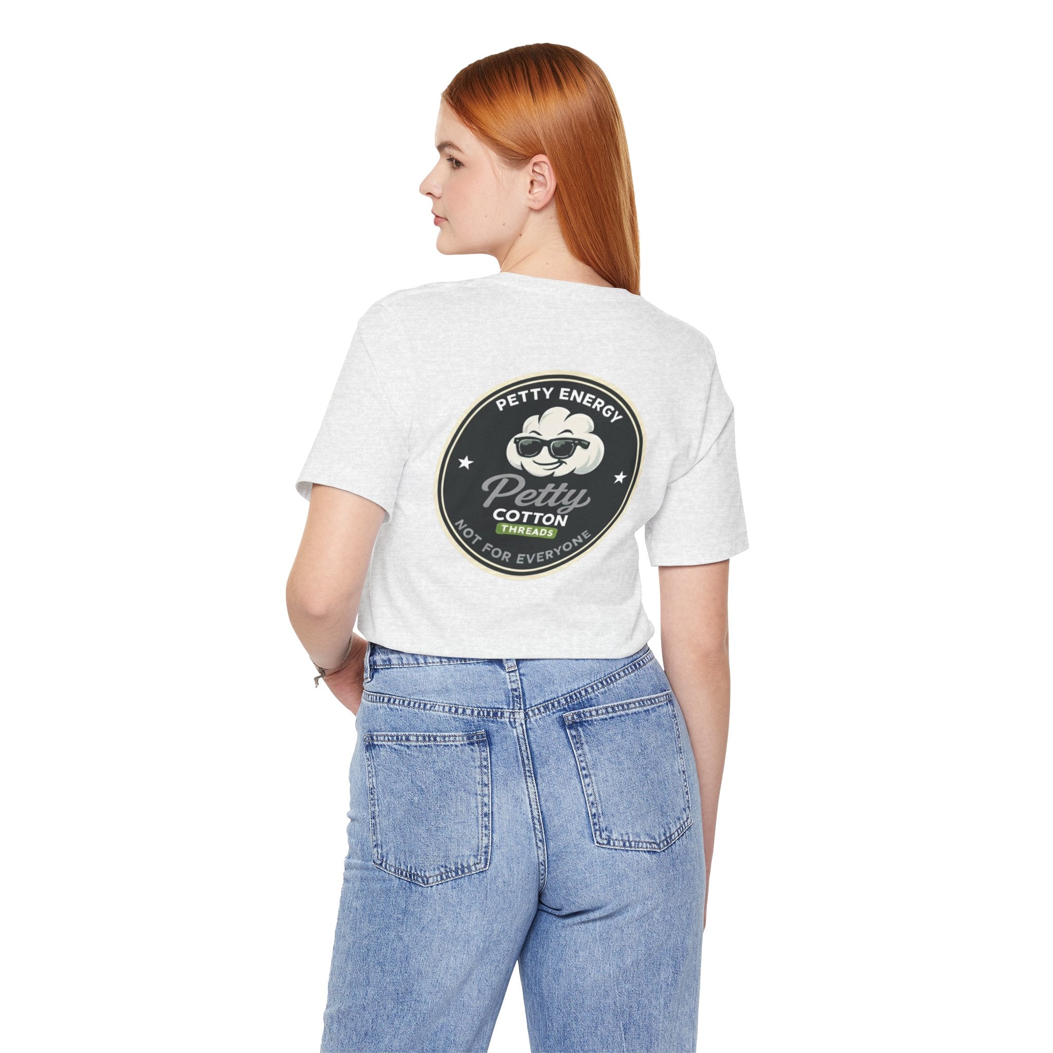 Petty Energy Graphic Tee — "Petty Cotton Threads" Retro Back Logo