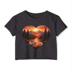 Serenity Sunset Nature Crop Top