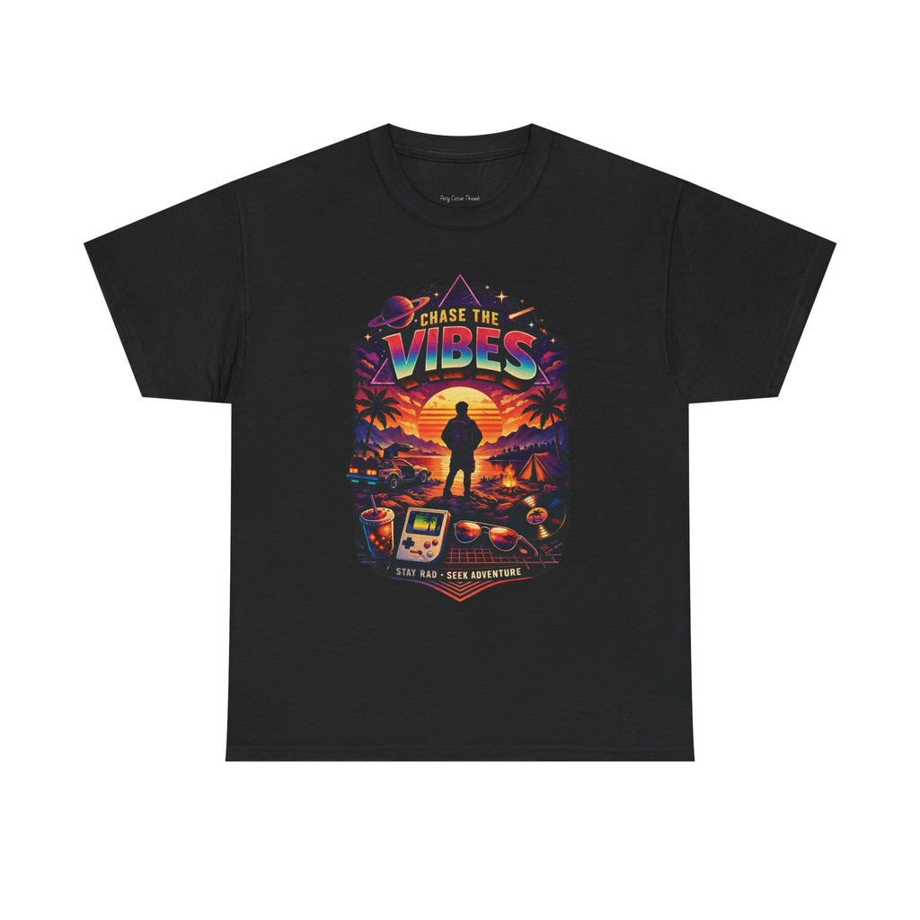 Chase the Vibes T-Shirt – Retro Sunset Surf Adventure Graphic Tee