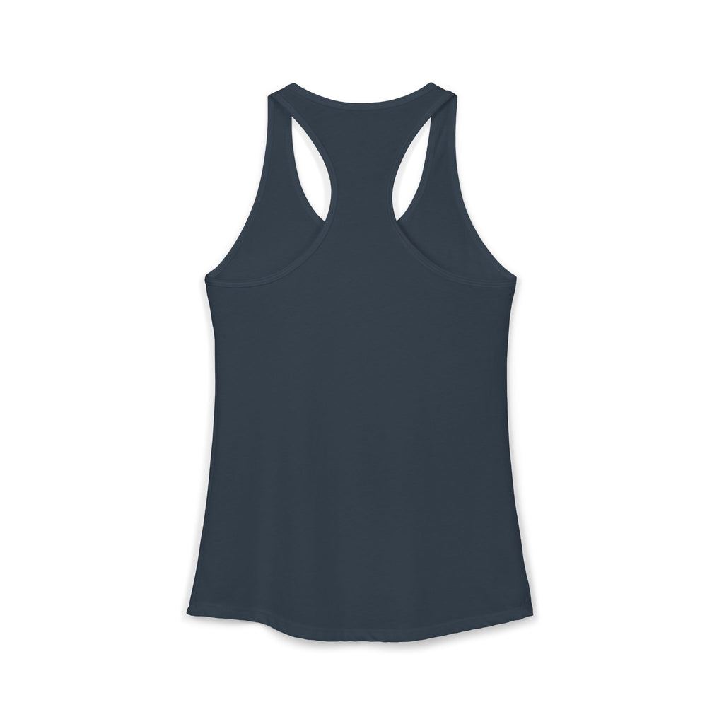 Cat Lady  In white font Women's Ideal Racerback Tank