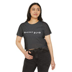 Horror Diva in White Font Gothic Festival Crop Top